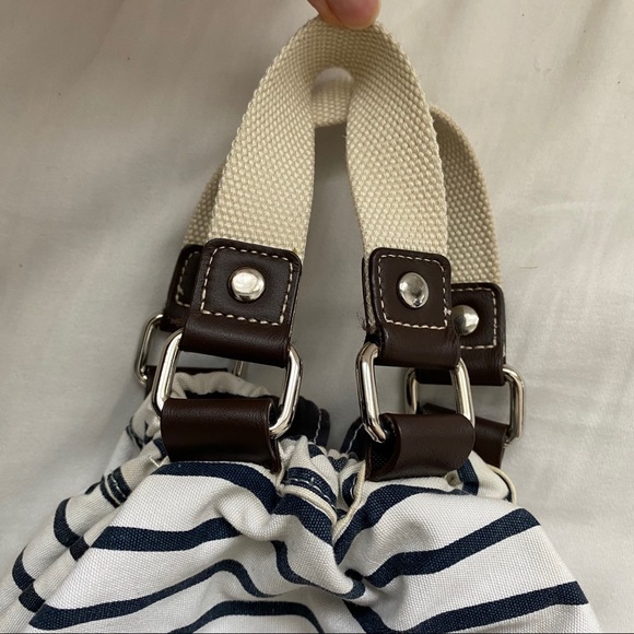 GAP STRIPED BEACH BAG / BACKPACK - Picture 5 of 16